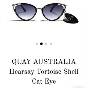 QUAY AUSTRALIA Hearsay Tortoise Shell Cat Eye